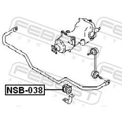 Uloženie priečneho stabilizátora FEBEST NSB-038 - obr. 1