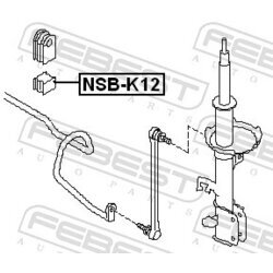 Uloženie priečneho stabilizátora FEBEST NSB-K12 - obr. 1