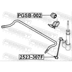 Uloženie priečneho stabilizátora FEBEST PGSB-002 - obr. 1