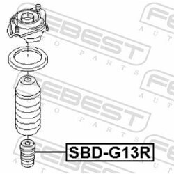 Doraz odpruženia FEBEST SBD-G13R - obr. 1