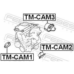 Uloženie motora FEBEST TM-CAM3 - obr. 1