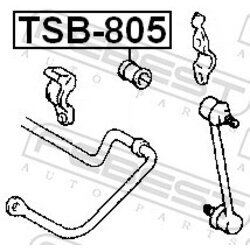 Uloženie priečneho stabilizátora FEBEST TSB-805 - obr. 1