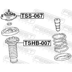 Ložisko pružnej vzpery FEBEST TSS-067 - obr. 1
