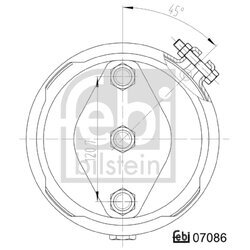 Membránový brzdový valec FEBI BILSTEIN 07086 - obr. 1