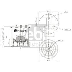 Mech pneumatického pruženia FEBI BILSTEIN 102809