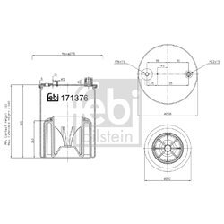 Mech pneumatického pruženia FEBI BILSTEIN 171376