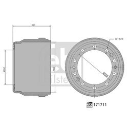 Brzdový bubon FEBI BILSTEIN 171711