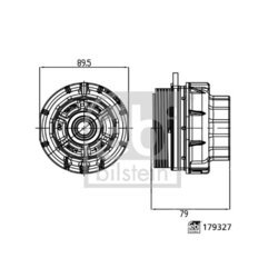 Veko, puzdro olejového filtra FEBI BILSTEIN 179327 - obr. 2