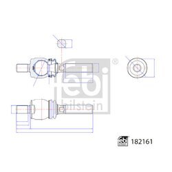 Axiálny čap tiahla riadenia FEBI BILSTEIN 182161