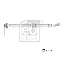 Brzdová hadica FEBI BILSTEIN 182650 - obr. 1