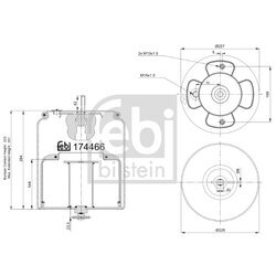 Mech pneumatického pruženia FEBI BILSTEIN 174466