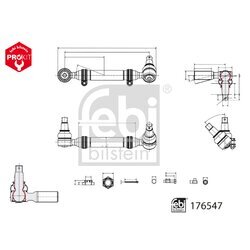 Spojovacia tyč riadenia FEBI BILSTEIN 176547