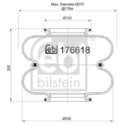 Mech pneumatického pruženia FEBI BILSTEIN 176618