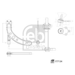 Rameno zavesenia kolies FEBI BILSTEIN 177134 - obr. 2