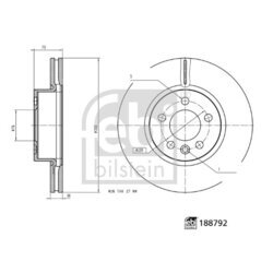 Brzdový kotúč FEBI BILSTEIN 188792