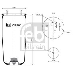 Mech pneumatického pruženia FEBI BILSTEIN 20941