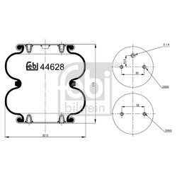 Mech pneumatického pruženia FEBI BILSTEIN 44628