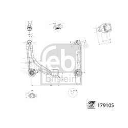 Rameno zavesenia kolies FEBI BILSTEIN 179105 - obr. 1