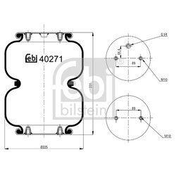 Mech pneumatického pruženia FEBI BILSTEIN 40271