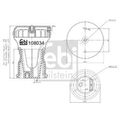 Mech pneumatického pruženia FEBI BILSTEIN 108034