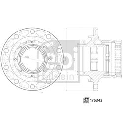 Náboj kolesa FEBI BILSTEIN 176343