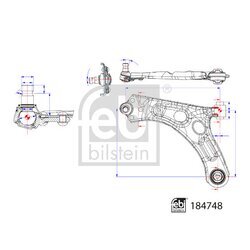 Rameno zavesenia kolies FEBI BILSTEIN 184748