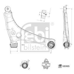 Rameno zavesenia kolies FEBI BILSTEIN 185905