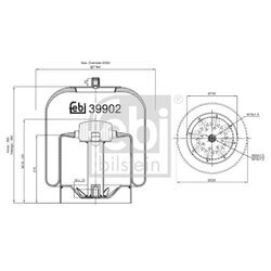 Mech pneumatického pruženia FEBI BILSTEIN 39902