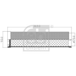 Vzduchový filter FEBI BILSTEIN 173532 - obr. 1