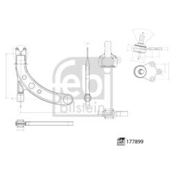 Rameno zavesenia kolies FEBI BILSTEIN 177899 - obr. 1