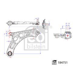 Rameno zavesenia kolies FEBI BILSTEIN 184751