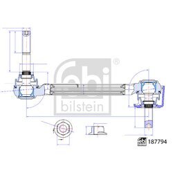 Tyč/Vzpera stabilizátora FEBI BILSTEIN 187794