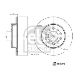 Brzdový kotúč FEBI BILSTEIN 188793