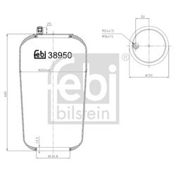 Mech pneumatického pruženia FEBI BILSTEIN 38950