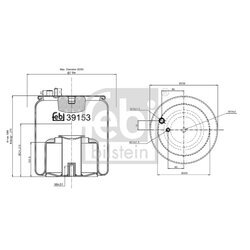 Mech pneumatického pruženia FEBI BILSTEIN 39153