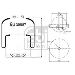 Mech pneumatického pruženia FEBI BILSTEIN 39987