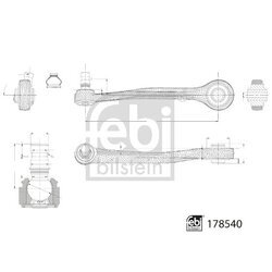 Rameno zavesenia kolies FEBI BILSTEIN 178540 - obr. 1