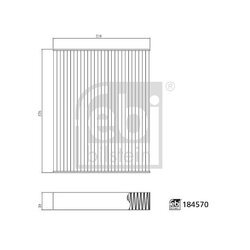 Filter vnútorného priestoru FEBI BILSTEIN 184570