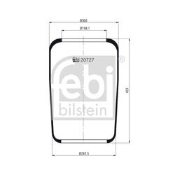 Mech pneumatického pruženia FEBI BILSTEIN 20727