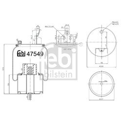 Mech pneumatického pruženia FEBI BILSTEIN 47549