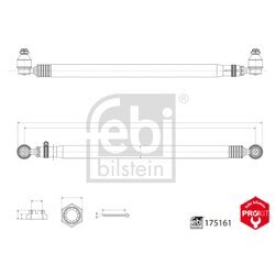 Spojovacia tyč riadenia FEBI BILSTEIN 175161 - obr. 1