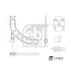 Rameno zavesenia kolies FEBI BILSTEIN 177837 - obr. 1