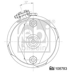 Membránový brzdový valec FEBI BILSTEIN 108783 - obr. 1