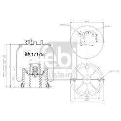 Mech pneumatického pruženia FEBI BILSTEIN 171756