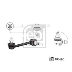 Tyč/Vzpera stabilizátora FEBI BILSTEIN 180690 - obr. 1