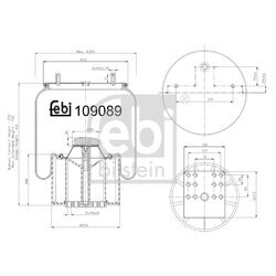 Mech pneumatického pruženia FEBI BILSTEIN 109089