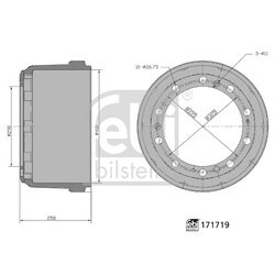 Brzdový bubon FEBI BILSTEIN 171719