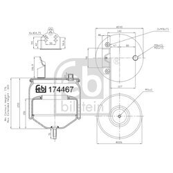 Mech pneumatického pruženia FEBI BILSTEIN 174467