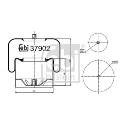 Mech pneumatického pruženia FEBI BILSTEIN 37902