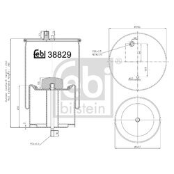 Mech pneumatického pruženia FEBI BILSTEIN 38829